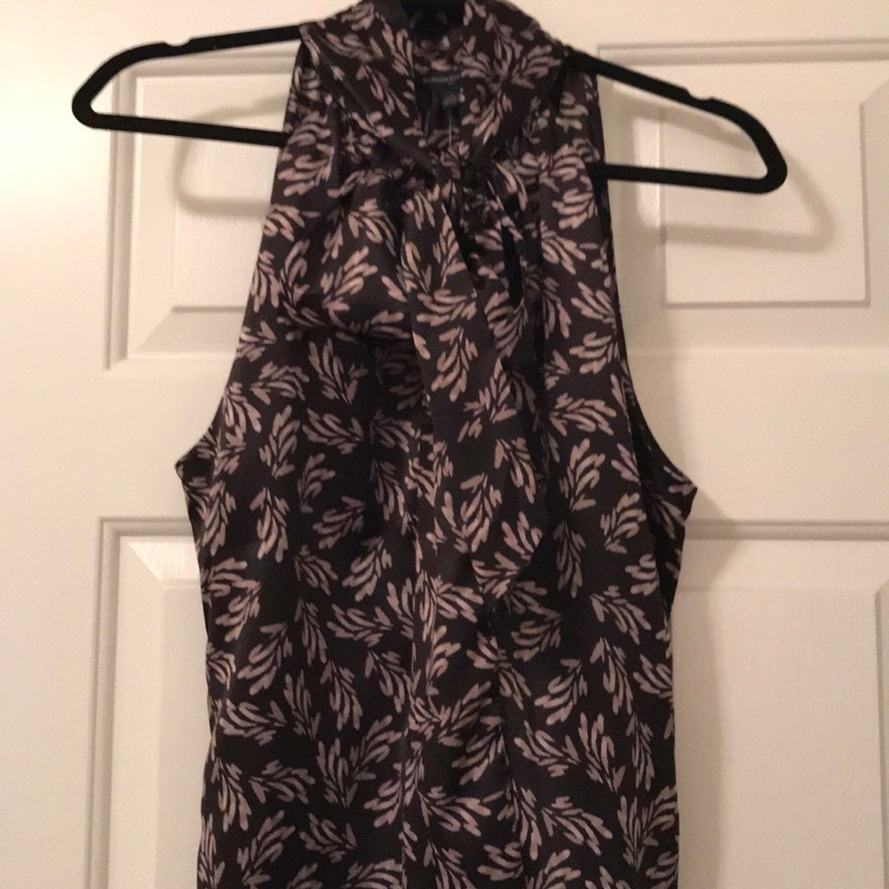 Banana Republic high neck bow blouse